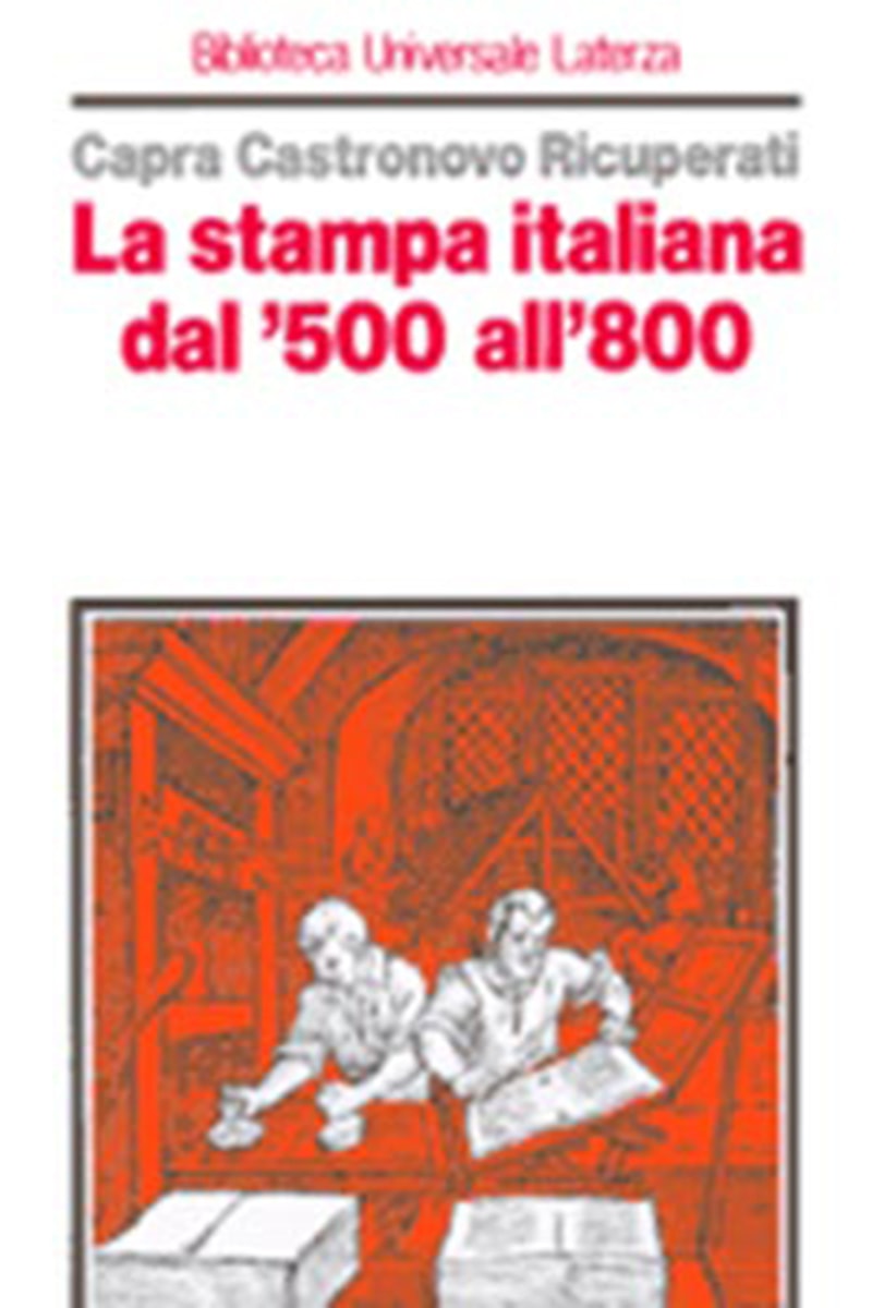 La stampa italiana dal Cinquecento all'Ottocento