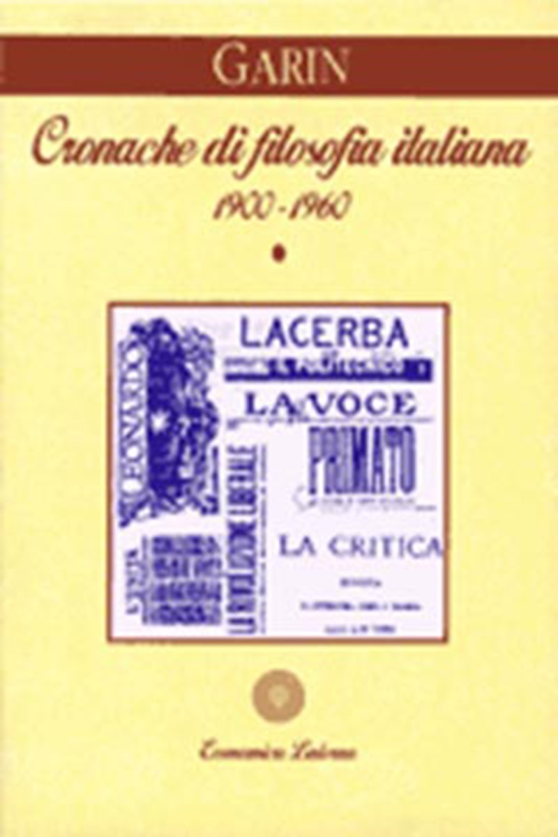 Cronache di filosofia italiana