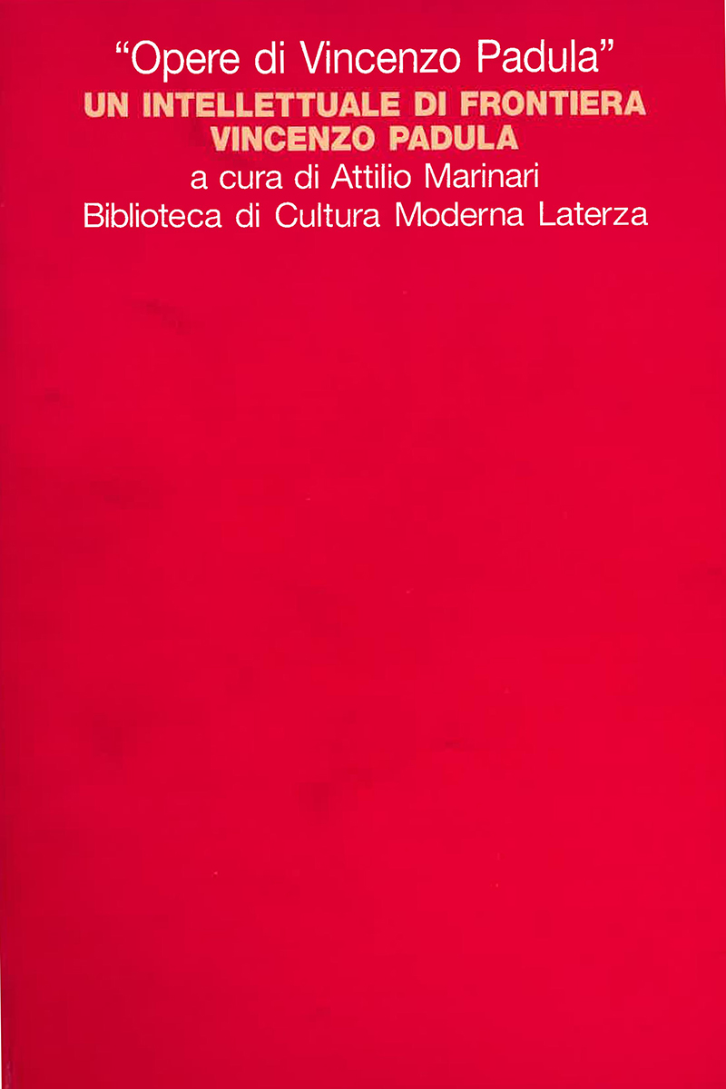 Un intellettuale di frontiera: Vincenzo Padula