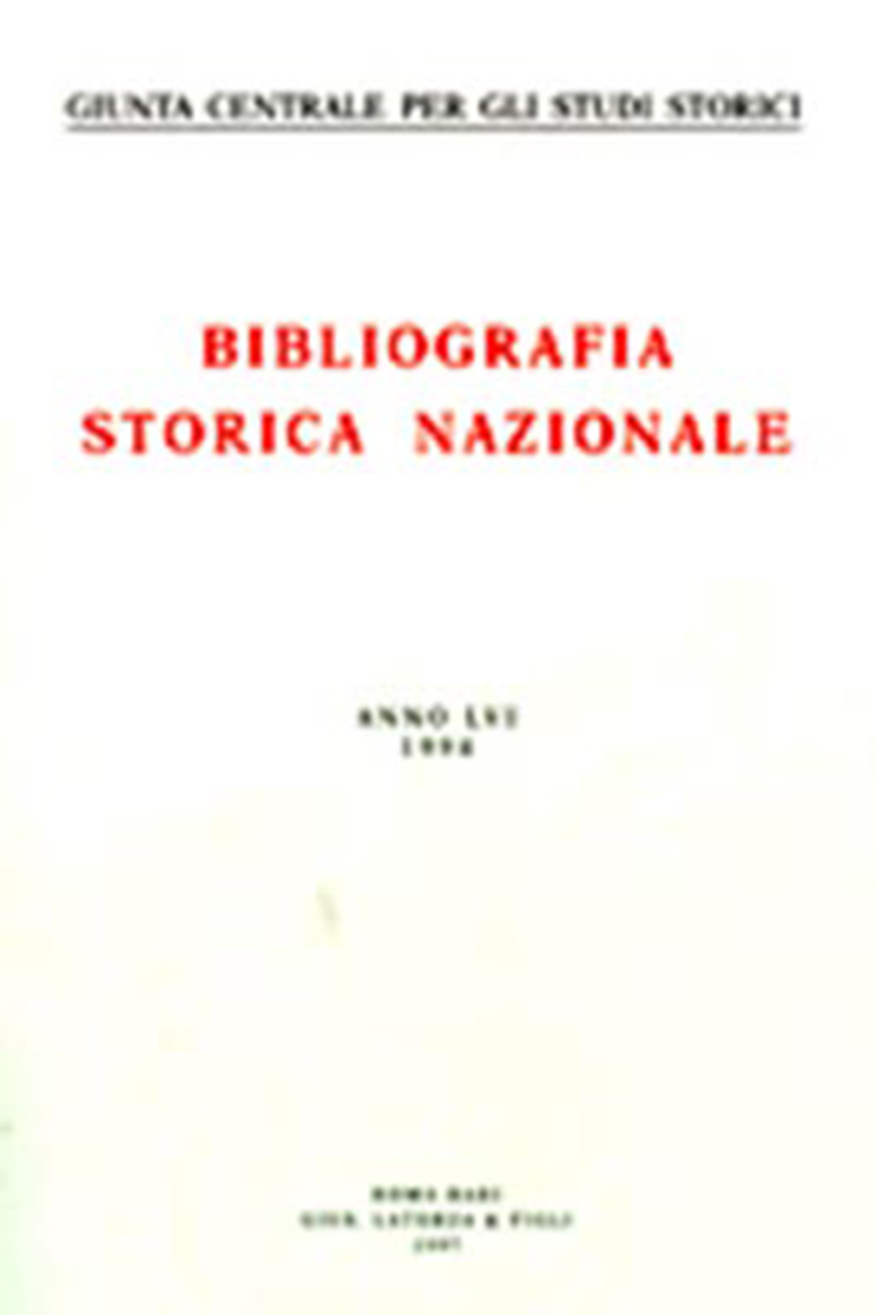 Bibliografia storica nazionale