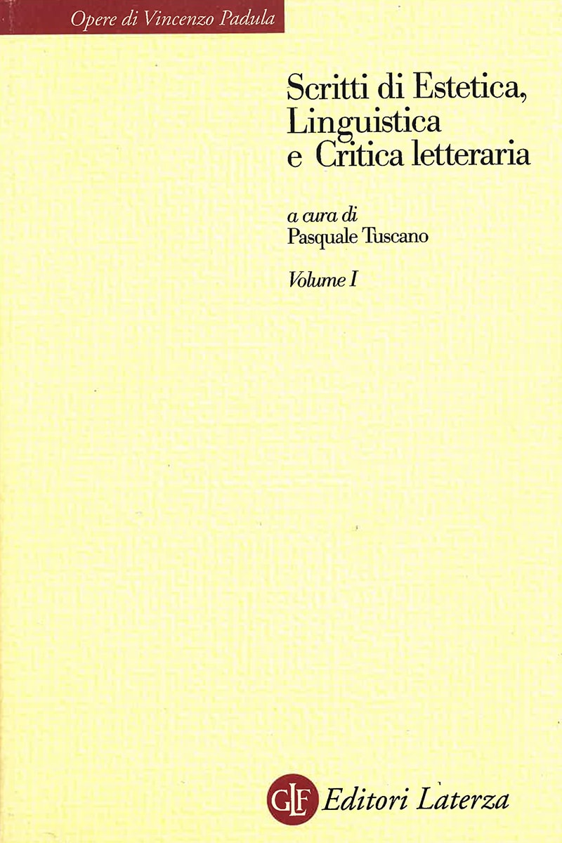 Scritti di Estetica, Linguistica e Critica letteraria