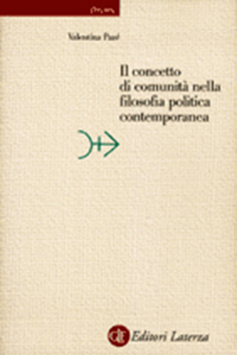 Il concetto di comunit nella filosofia politica contemporanea